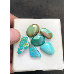 High Quality Natural Tibetan Turquoise Smooth Mix Shape Cabochons Gemstone For Jewelry