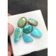 High Quality Natural Tibetan Turquoise Smooth Mix Shape Cabochons Gemstone For Jewelry