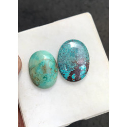 High Quality Natural Tibetan Turquoise Smooth Oval Shape Cabochons Gemstone For Jewelry