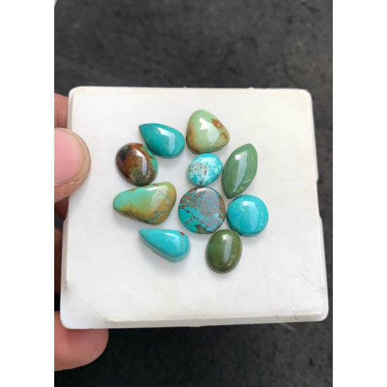 High Quality Natural Tibetan Turquoise Smooth Mix Shape Cabochons Gemstone For Jewelry