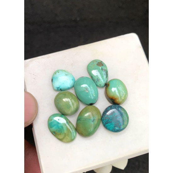 High Quality Natural Tibetan Turquoise Smooth Mix Shape Cabochons Gemstone For Jewelry