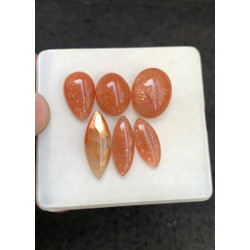 High Quality Natural Sunstone Smooth Mix Shape Cabochons Gemstone For Jewelry