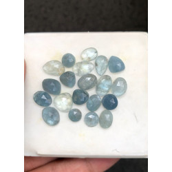 High Quality Natural Santamaria Moss Aquamarine Rose Cut Fancy Shape Cabochons Gemstone For Jewelry