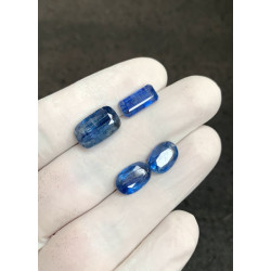 High Quality Natural Blue Kyanite Faceted Cut Rectangle Shape Gemstone For Jewelry