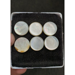 High Quality Natural Mother Of Pearl Smooth Round Shape Cabochons Gemstone For Jewelry