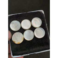 High Quality Natural Mother Of Pearl Smooth Round Shape Cabochons Gemstone For Jewelry