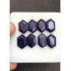 High Quality Natural Blue Send Stone Step Cut Hexagon Shape Cabochons Gemstone For Jewelry