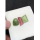 High Quality Natural Watermelon Tourmaline Hand Craved Mix Shape Cabochons Gemstone For Jewelry