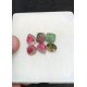High Quality Natural Watermelon Tourmaline Hand Craved Mix Shape Cabochons Gemstone For Jewelry