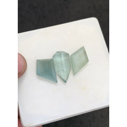 High Quality Natural Aquamarine Step Cut Fancy Shape Cabochons Gemstone For Jewelry