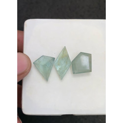 High Quality Natural Aquamarine Step Cut Fancy Shape Cabochons Gemstone For Jewelry