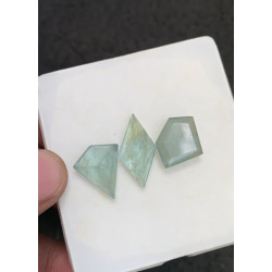 High Quality Natural Aquamarine Step Cut Fancy Shape Cabochons Gemstone For Jewelry