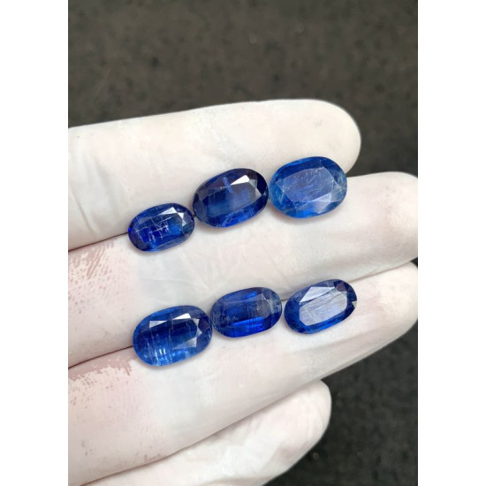 High Quality Natural Blue Kyanite Faceted Cut Oval Shape Gemstone For Jewelry