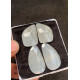 High Quality Natural White Moonstone Rose Cut Pair Fancy Shape Cabochons Gemstone For Jewelry