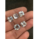 High Quality Natural White Topaz Faceted Cut Cushion Shape Gemstone For Jewelry