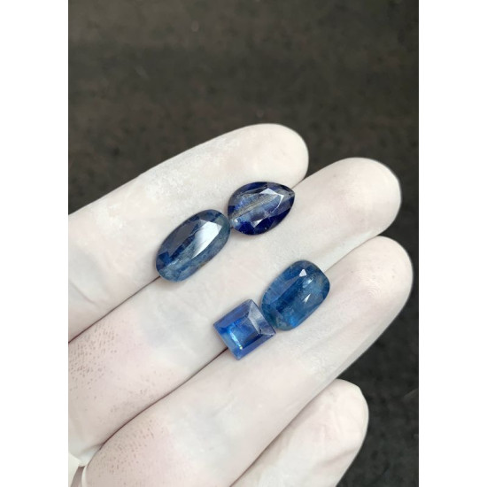 High Quality Natural Blue Kyanite Faceted Cut Rectangle Shape Gemstone For Jewelry