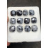 High Quality Natural Snow Flake Obsidian Rose Cut Cushion Shape Cabochons Gemstone For Jewelry