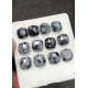 High Quality Natural Snow Flake Obsidian Rose Cut Cushion Shape Cabochons Gemstone For Jewelry