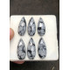 High Quality Natural Snow Flake Obsidian Rose Cut Pear Shape Cabochons Gemstone For Jewelry