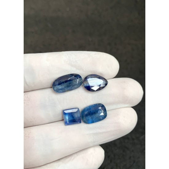 High Quality Natural Blue Kyanite Faceted Cut Rectangle Shape Gemstone For Jewelry