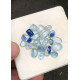 High Quality Natural Bio Color Aqua Kyanite Rose Cut Mix Shape Cabochons Gemstone For Jewelry