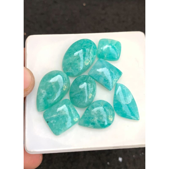 High Quality Natural Amazonite Smooth Fancy Shape Cabochons Gemstone For Jewelry