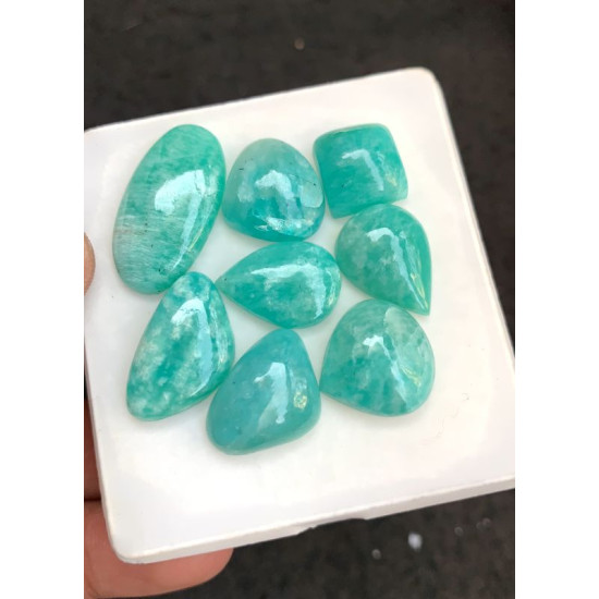 High Quality Natural Amazonite Smooth Fancy Shape Cabochons Gemstone For Jewelry