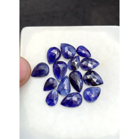 High Quality Natural Thailand Blue Sapphire Rose Cut Fancy Shape Cabochons Gemstone For Jewelry