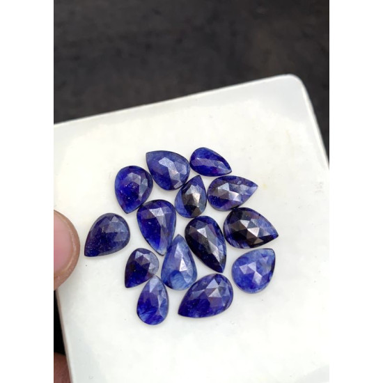 High Quality Natural Thailand Blue Sapphire Rose Cut Fancy Shape Cabochons Gemstone For Jewelry