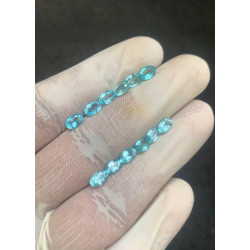 High Quality Natural Apatite Faceted Cut Oval Shape Gemstone For Jewelry