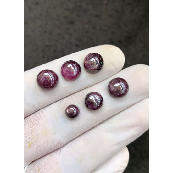 High Quality Natural Silky Sapphire Smooth Round Shape Cabochons Gemstone For Jewelry