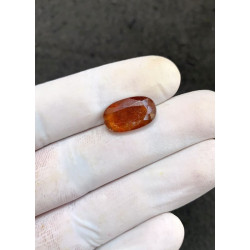 High Quality Natural Orange Kyanite Faceted Cut Oval Shape Gemstone For Jewelry