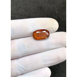 High Quality Natural Orange Kyanite Faceted Cut Oval Shape Gemstone For Jewelry