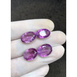 High Quality Natural Amethyst Faceted Cut Oval Shape Gemstone For Jewelry