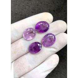 High Quality Natural Amethyst Faceted Cut Oval Shape Gemstone For Jewelry