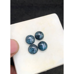 High Quality Natural Teal Green Kyanite Smooth Round Shape Cabochons Gemstone For Jewelry