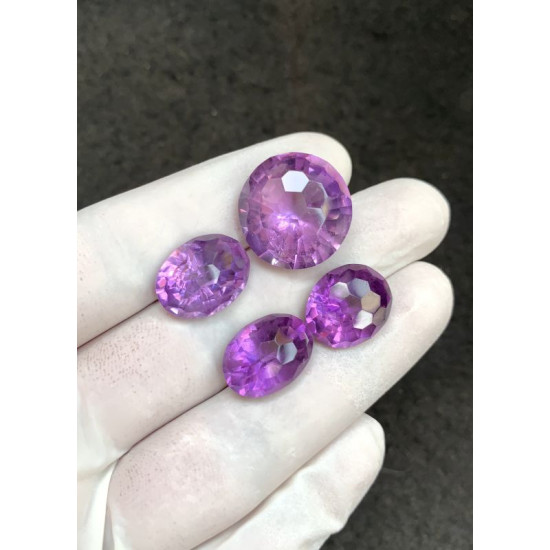 High Quality Natural Amethyst Faceted Cut Mix Shape Gemstone For Jewelry