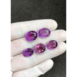 High Quality Natural Amethyst Faceted Cut Oval Shape Gemstone For Jewelry