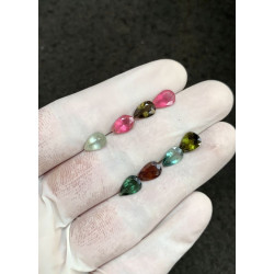 High Quality Natural Tourmaline Faceted Cut Pear Shape Gemstone For Jewelry