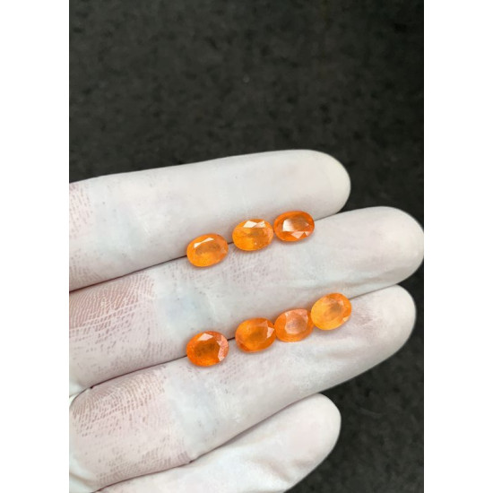 High Quality Natural Spessartine Garnet Faceted Cut Oval Shape Gemstone For Jewelry