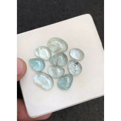 High Quality Natural Aquamarine Smooth Mix Shape Cabochons Gemstone For Jewelry