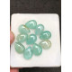 High Quality Natural Amazonite and Golden Rutile Doublet Smooth Pear Shape Cabochons Gemstone For Jewelry