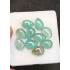 High Quality Natural Amazonite and Golden Rutile Doublet Smooth Pear Shape Cabochons Gemstone For Jewelry