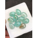 High Quality Natural Amazonite and Golden Rutile Doublet Smooth Pear Shape Cabochons Gemstone For Jewelry