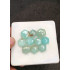 High Quality Natural Amazonite and Golden Rutile Crystal Doublet Rose Cut Hexagon Shape Cabochons Gemstone For Jewelry