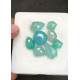 High Quality Natural Amazonite and Golden Rutile Crystal Doublet Rose Cut Mix Shape Cabochons Gemstone For Jewelry