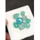 High Quality Natural Amazonite and Golden Rutile Crystal Doublet Rose Cut Mix Shape Cabochons Gemstone For Jewelry