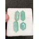 High Quality Natural Amazonite and Golden Rutile Crystal Doublet Rose Cut Mix Shape Cabochons Gemstone For Jewelry