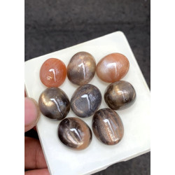 High Quality Natural Sunstone Moonstone Smooth Oval Shape Cabochons Gemstone For Jewelry