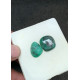 High Quality Natural Emerald Rose Cut Fancy Shape Cabochons Gemstone For Jewelry